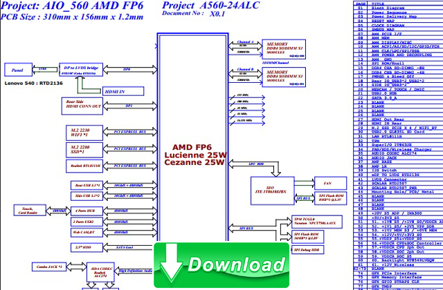 LENOVO A560-24ALC AIO_560 AMD FP6 REV 01 REVIEW